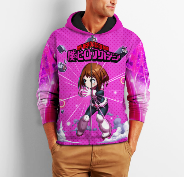 Ochako Uraraka Zip Hoodie My Hero Academia Anime Shirt Fan Gift HA06 2