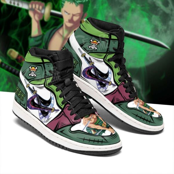 Zoro Swords Sneakers Santoryu Custom Anime One Piece Shoes 1