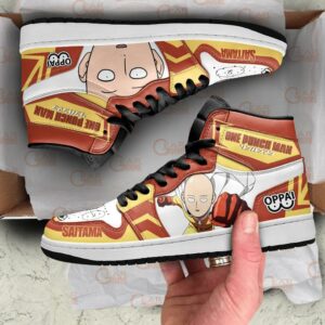 One Punch Man Sneakers Saitama Funny Face Custom Shoes 7