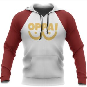 Oppai Saitama Shirt Costume One Punch Man Anime Hoodie Sweater 8