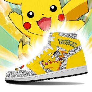 Pikachu Sneakers Cute Pokemon Sneakers Fan PT04 5