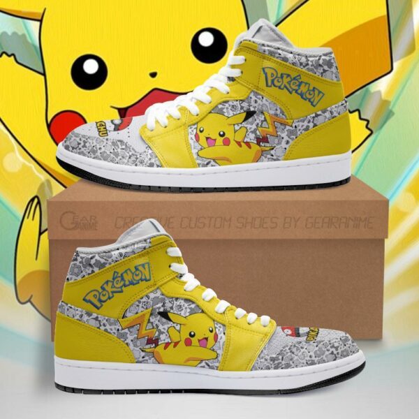 Pikachu Sneakers Cute Pokemon Sneakers Fan PT04 1