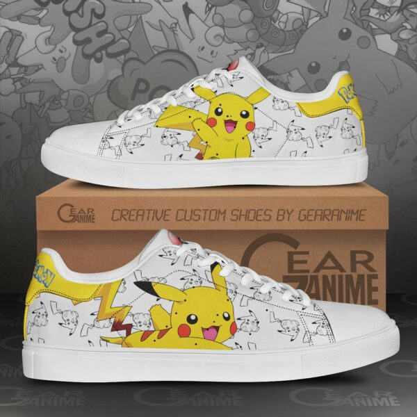 Pikachu Skate Shoes Pokemon Custom Anime Shoes PN11 1