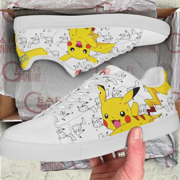 Pikachu Skate Shoes Pokemon Custom Anime Shoes PN11 4