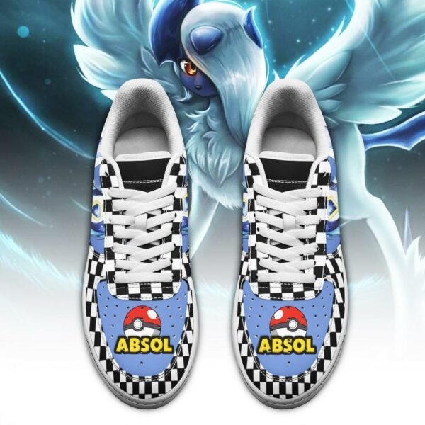 Poke Absol Sneakers Checkerboard Custom Pokemon Shoes 2