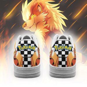 Poke Arcanine Sneakers Checkerboard Custom Pokemon Shoes 5