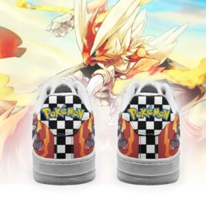 Poke Blaziken Sneakers Checkerboard Custom Pokemon Shoes 5