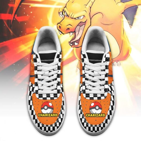 Charizard Sneakers Checkerboard Pokemon Custom Shoes 2