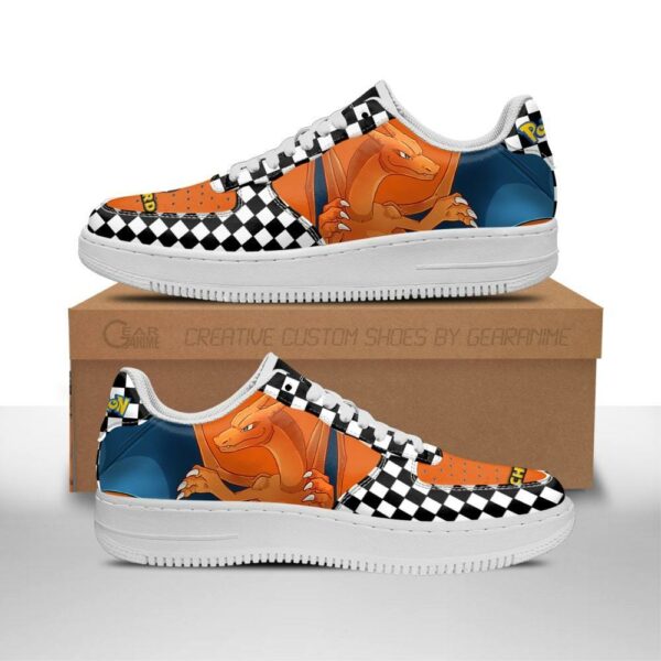 Charizard Sneakers Checkerboard Pokemon Custom Shoes 1