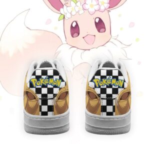 Poke Eevee Sneakers Checkerboard Custom Pokemon Shoes 5