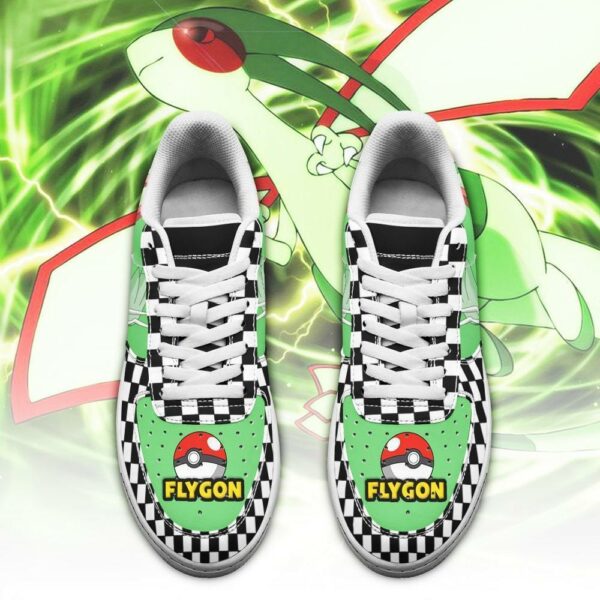 Poke Flygon Sneakers Checkerboard Custom Pokemon Shoes 2