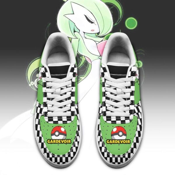 Poke Gardevoir Sneakers Checkerboard Custom Pokemon Shoes 2