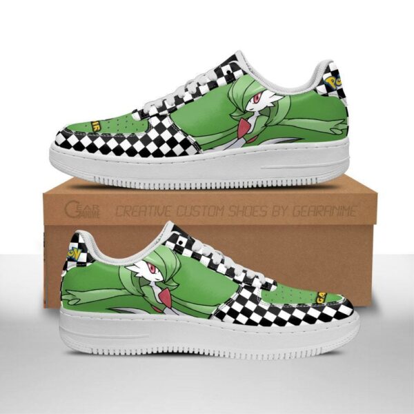 Poke Gardevoir Sneakers Checkerboard Custom Pokemon Shoes 1