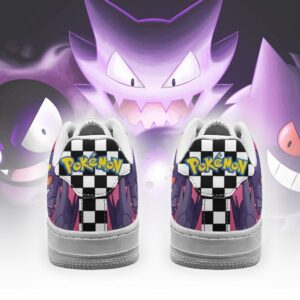 Poke Gengar Sneakers Checkerboard Custom Pokemon Shoes 5