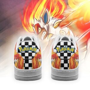 Poke Infernape Sneakers Checkerboard Custom Pokemon Shoes 5