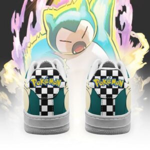 Poke Snorlax Sneakers Checkerboard Custom Pokemon Shoes 5