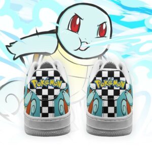 Poke Squirtle Sneakers Checkerboard Custom Pokemon Shoes 5