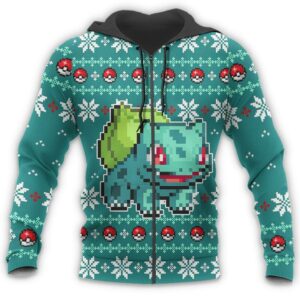 Pokemon Bulbasaur Ugly Christmas Sweater Custom Xmas Gift 13