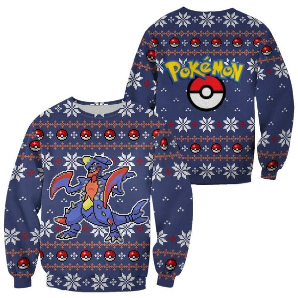 Pokemon Garchomp Ugly Christmas Sweater Custom Xmas Gift 1