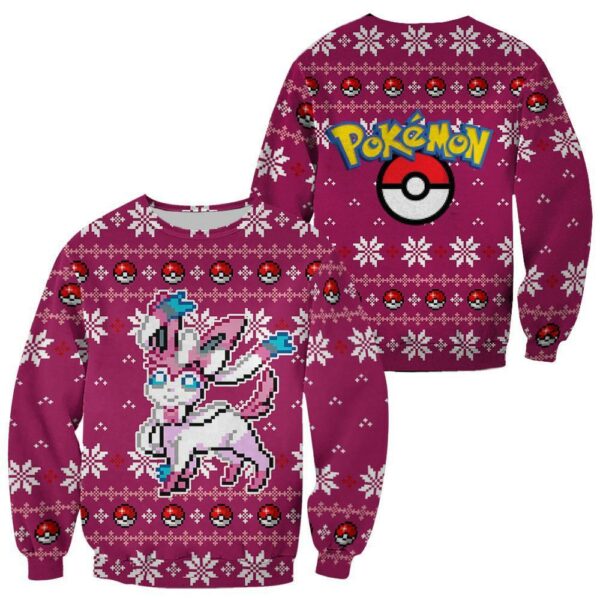 Pokemon Sylveon Ugly Christmas Sweater Custom Xmas Gift 1