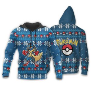 Pokemon Ugly Christmas Sweater Custom Lucario Xmas Gift Clothes 9