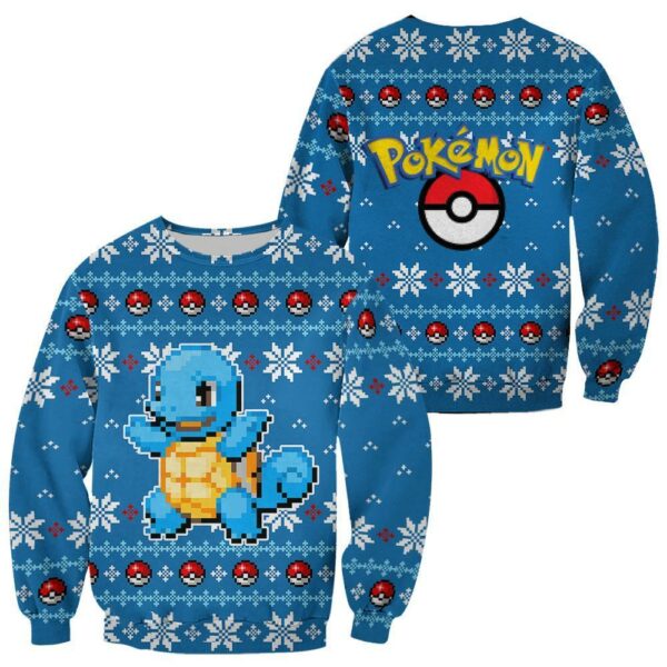 Pokemon Ugly Christmas Sweater Custom Squirtle Xmas Gift 1