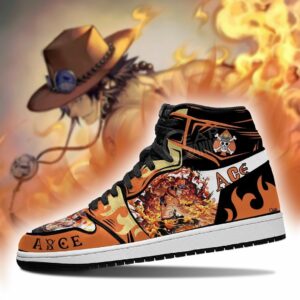 Portgas D. Ace Sneakers One Piece Anime Shoes Fan Gift MN06 5