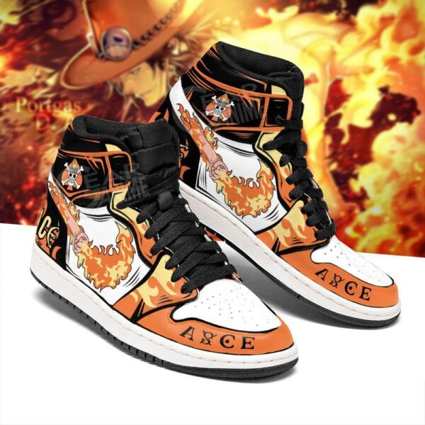 Portgas D. Ace Shoes Boots Fire Fist Skill One Piece Anime Sneakers 2