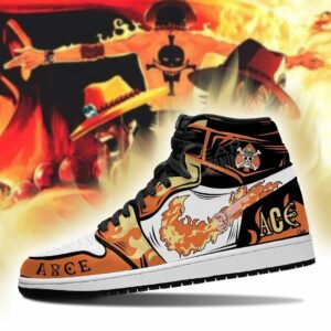 Portgas D. Ace Shoes Boots Fire Fist Skill One Piece Anime Sneakers 5