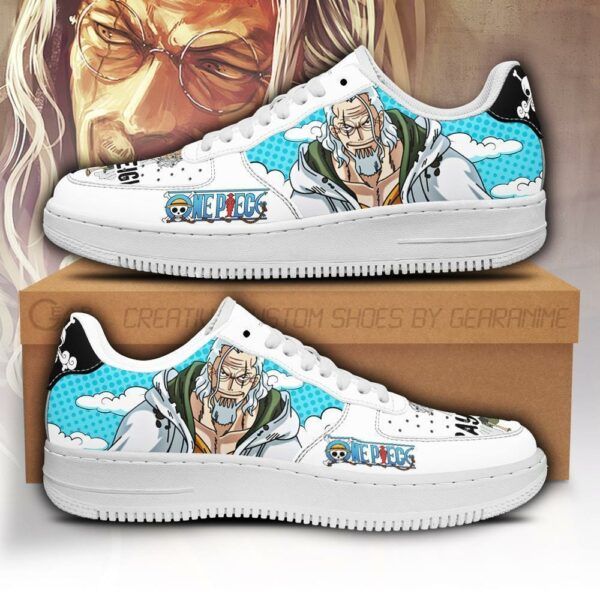 Rayleigh Sneakers Custom One Piece Anime Shoes Fan PT04 1