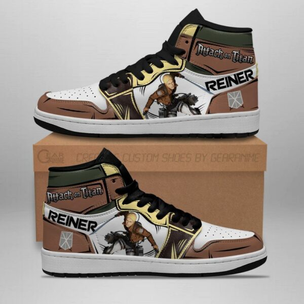 Reiner Braun Sneakers Attack On Titan Anime Sneakers 1