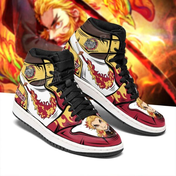 Rengoku Sneakers Fire Skill Demon Slayer Anime Shoes Fan Gift Idea MN05 2