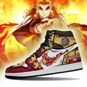 Rengoku Sneakers Fire Skill Demon Slayer Anime Shoes Fan Gift Idea MN05 5