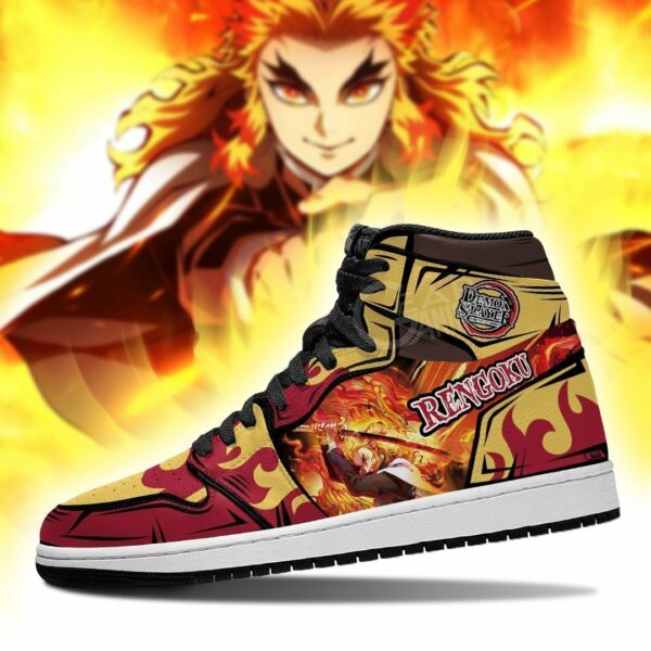 Rengoku Shoes Boots Demon Slayer Anime Sneakers Fan Gift Idea 3