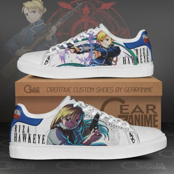 Riza Hawkeye Skate Shoes Fullmetal Alchemist Custom Anime Shoes PN10 1