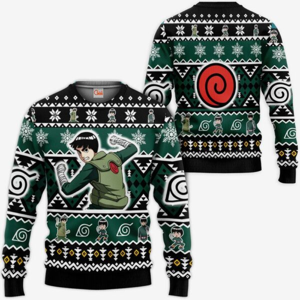 Rock Lee Ugly Christmas Sweater Custom Naruto Xmas Gifts Idea 1