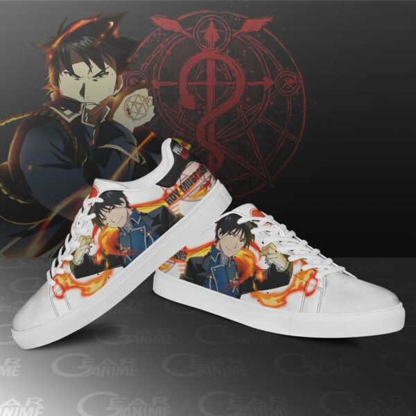 Roy Mustang Skate Shoes Fullmetal Alchemist Custom Anime Shoes PN10 3