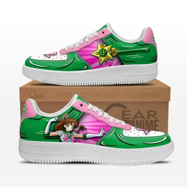 Sailor Jupiter Air Sneakers Custom Anime Sailor Moon Shoes 1