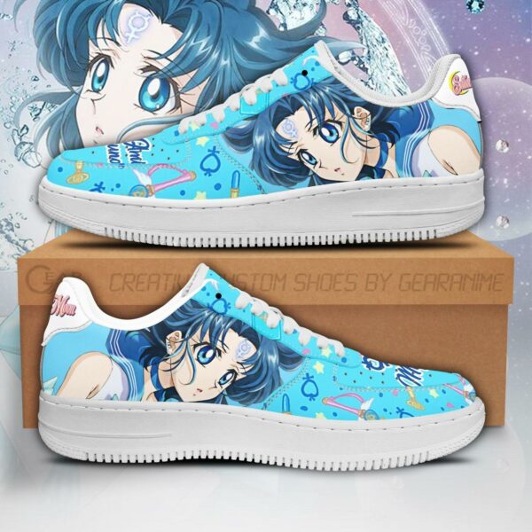 Sailor Mercury Sneakers Sailor Moon Anime Shoes Fan Gift PT04 1