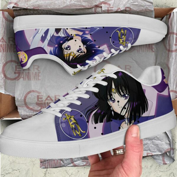 Sailor Saturn Skate Shoes Sailor Moon Anime Custom Shoes PN10 2