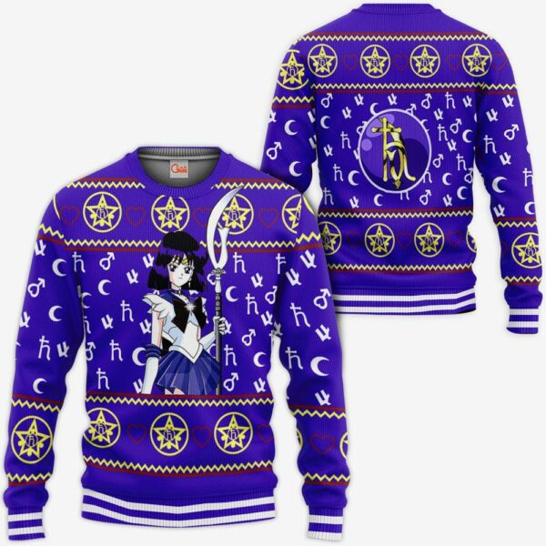 Sailor Saturn Ugly Christmas Sweater Sailor Moon Anime Xmas Gifts Idea 1