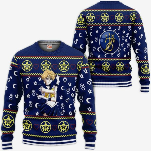 Sailor Uranus Ugly Christmas Sweater Sailor Moon Anime Xmas Gifts Idea 1