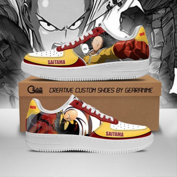 Saitama Sneakers One Punch Man Anime Custom Shoes PT09 1