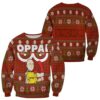 Saitama Oppai Ugly Christmas Sweater One Punch Man Anime Xmas Gift 15