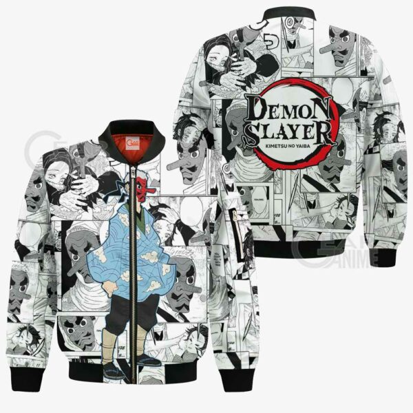 Demon Slayer Sakonji Urokodaki Hoodie Anime Mix Manga KNY Shirt 5