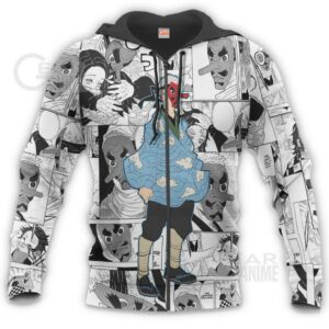 Demon Slayer Sakonji Urokodaki Hoodie Anime Mix Manga KNY Shirt 15