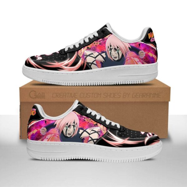 Sakura Haruno Sneakers Custom Naruto Anime Shoes Leather 1