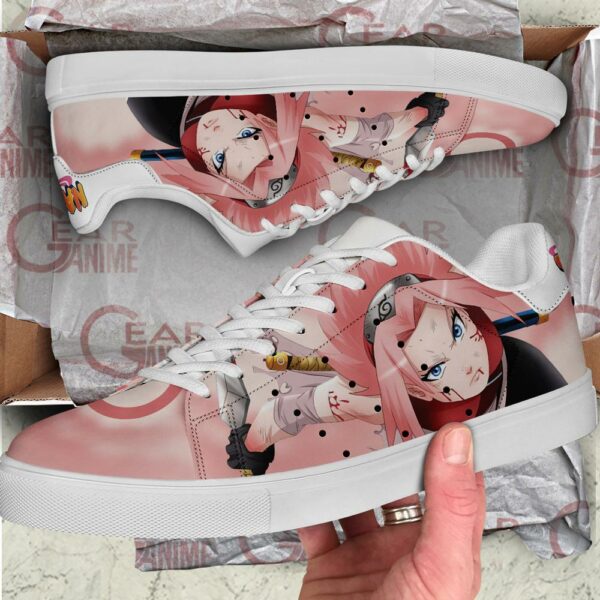 Sakura Haruno Skate Shoes Naruto Anime Custom Shoes PN10 2