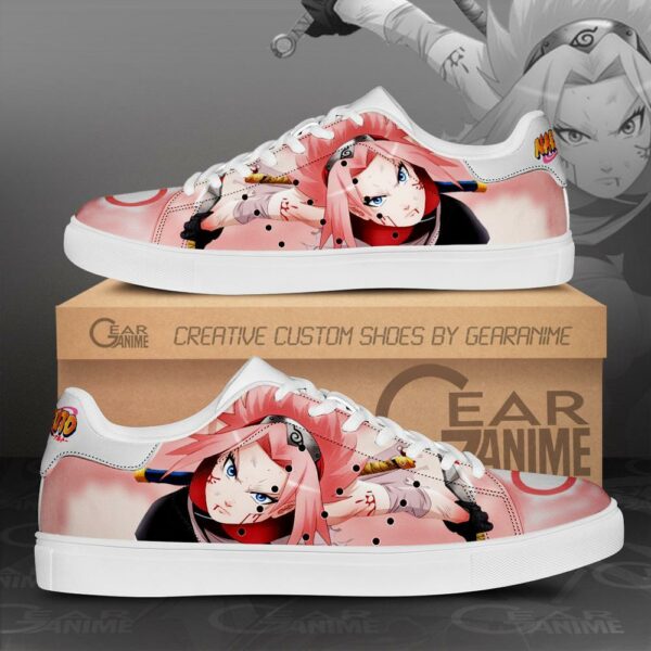 Sakura Haruno Skate Shoes Naruto Anime Custom Shoes PN10 1