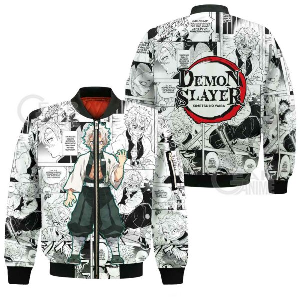 Demon Slayer Sanemi Shinazugawa Hoodie Anime Mix Manga KNY Shirt 5